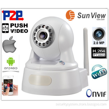 SunView 1080P HD network ip camera H.264 with IR-cut SD card Support Apple Android Windows system support (SV-PT2036)